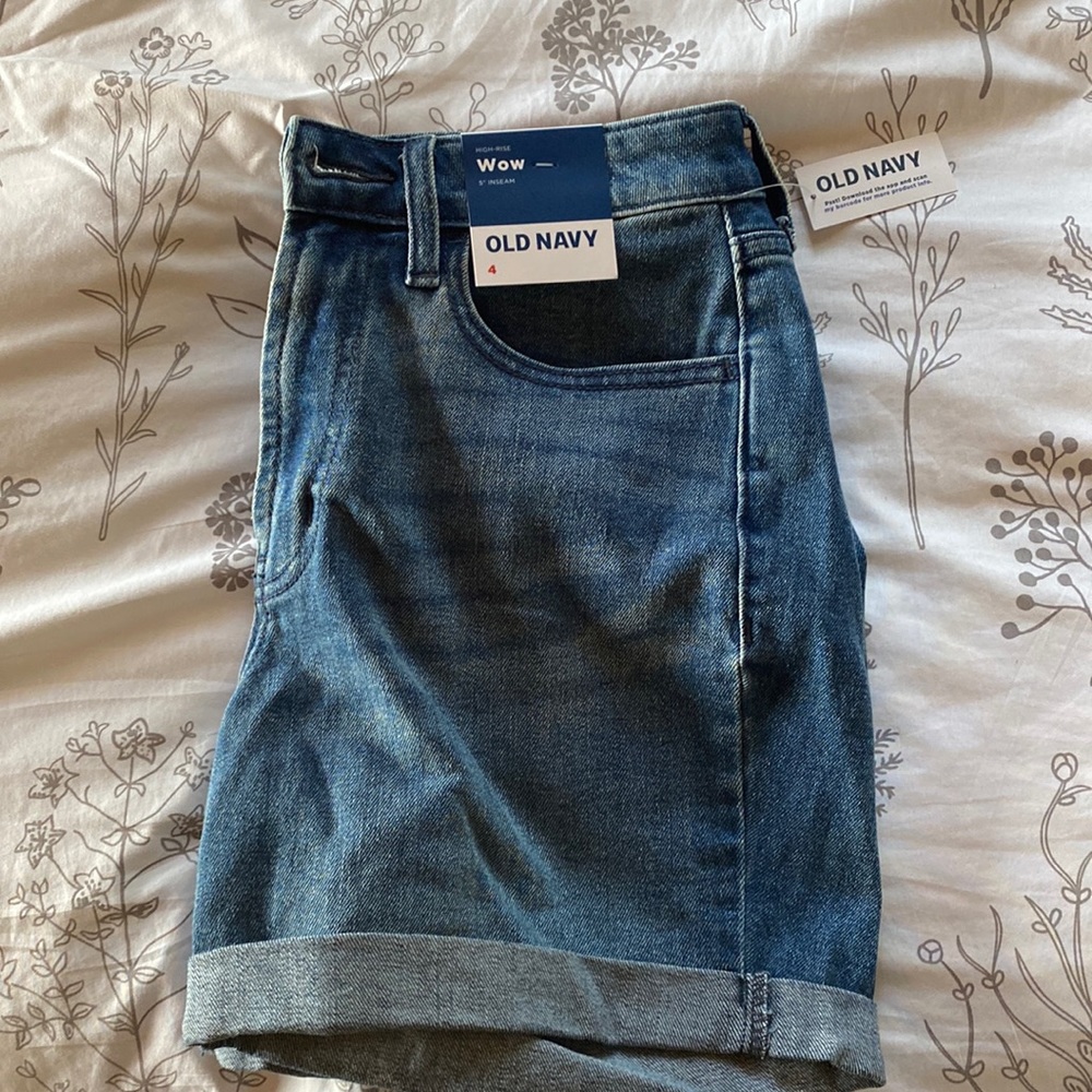 High rise jean shorts 🩵